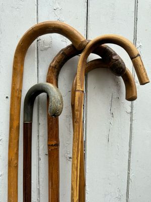 Houten wandelstokken
