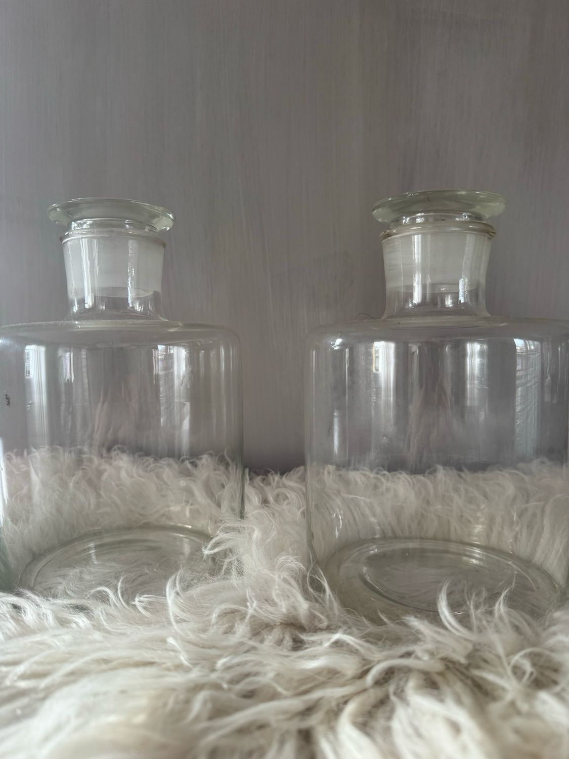 Vintage apothekersflessen