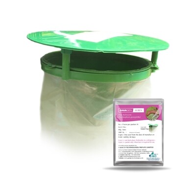 GAIAGEN Pink Bollworm Combo Pack - Pheromone Lure for Pink Bollworm (Pectinophora gossypiella) & Insect Funnel Trap | Includes - 10 Lures & 10 Traps GAIAGEN Pink Bollworm Combo Pack - Pheromone Lure for Pink Bollworm (Pectinophora gossypiella) & Insect Funnel Trap | Includes - 10 Lures & 10 Traps