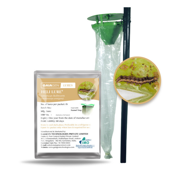 Heli Lure® Combo Pack - American Bollworm (Helicoverpa armigera) Lures &amp; Funnel Traps(Fero-T®) | Pack of 10 each