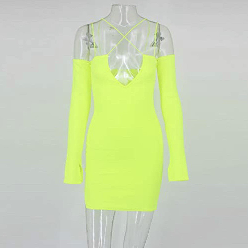 Sexy Cross Spaghetti Strap Dress