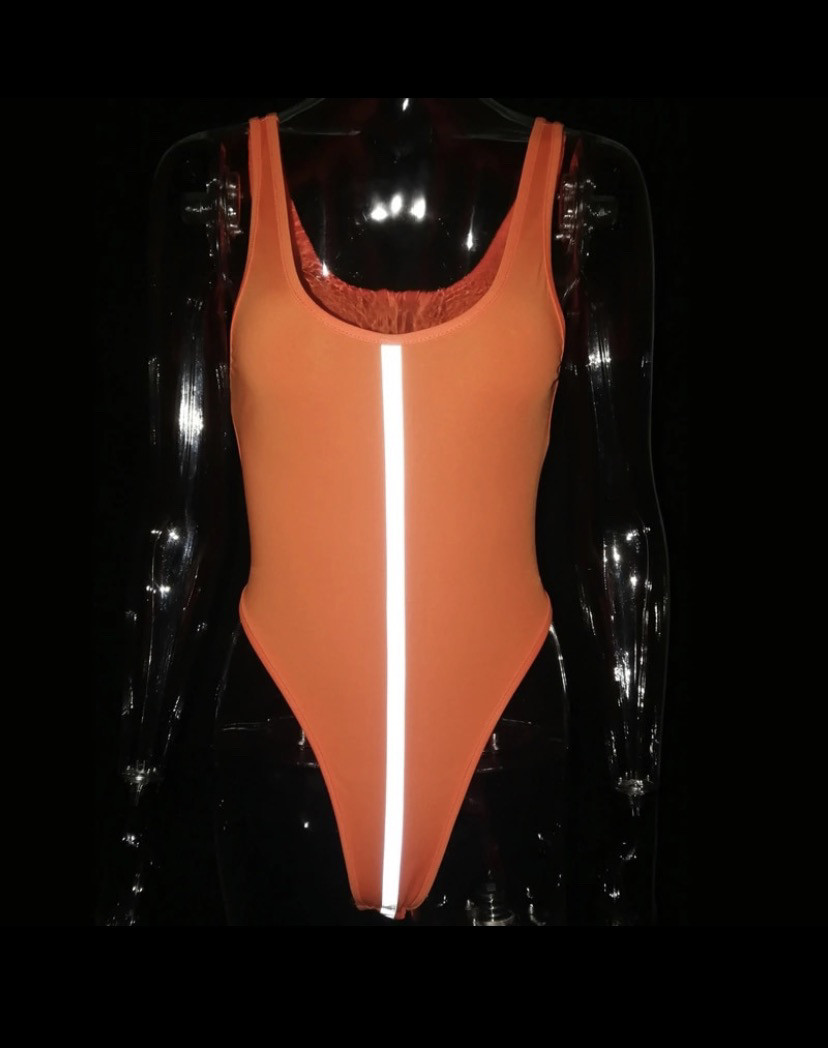 Tangerine Orange Bodysuit 