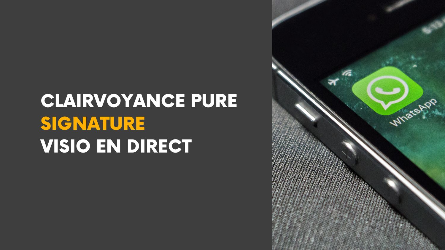 Clairvoyance Pure Signature • Visio Direct — Séance en visioconférence WhatsApp