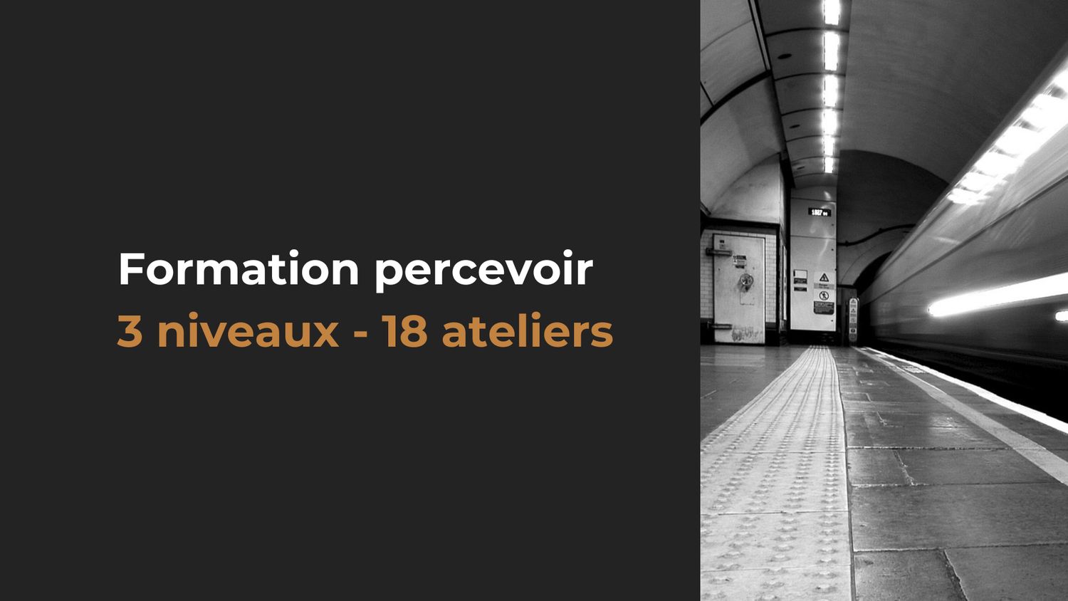 Formation percevoir — 3 Niveaux