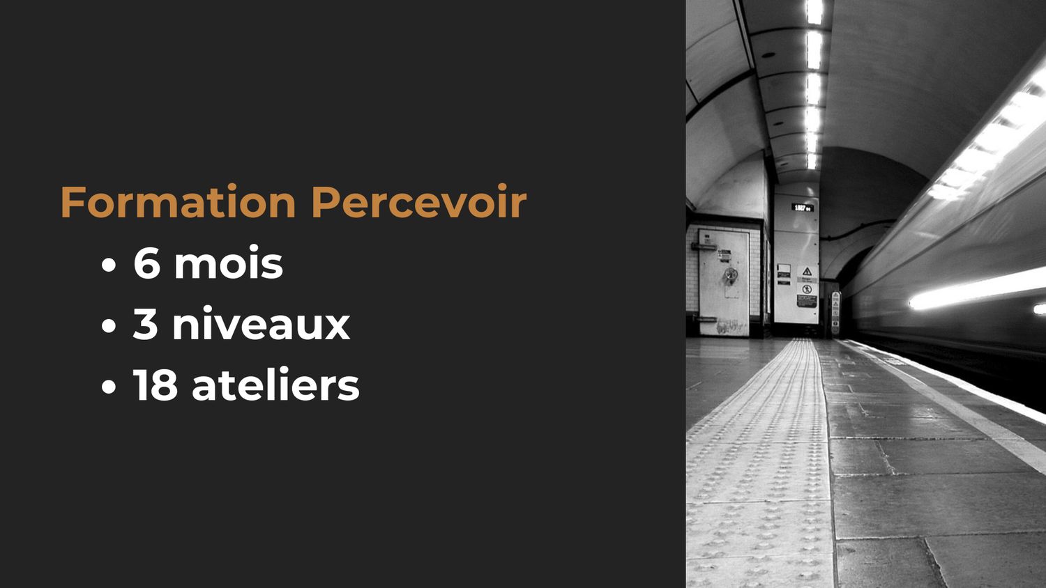 Formation percevoir • 100% en ligne