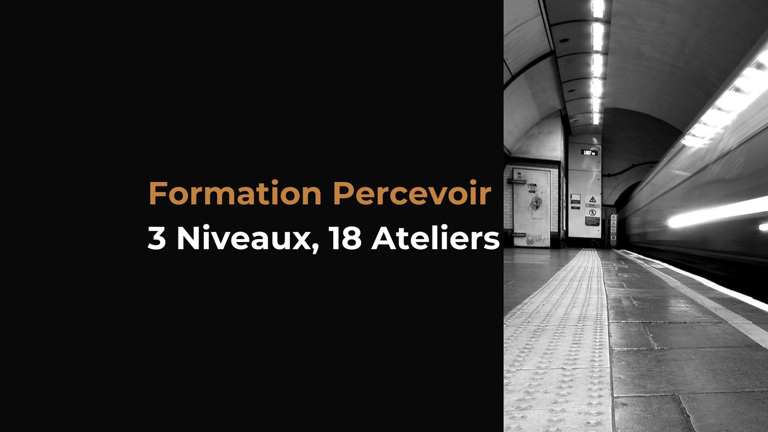 Formation Percevoir — 3 Niveaux, 18 Ateliers