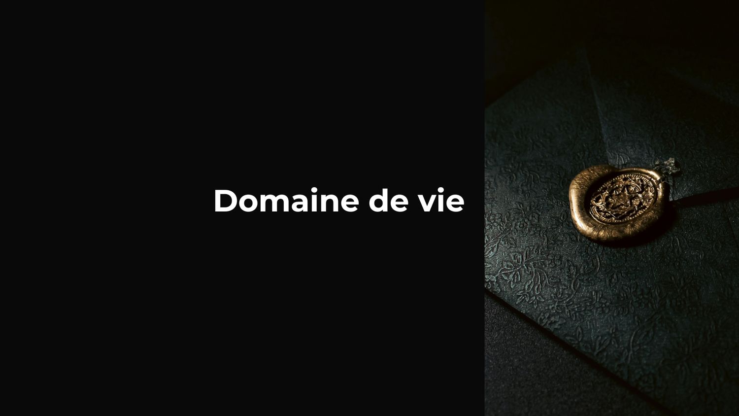 Domaine de vie