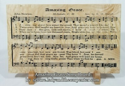 Song Boards: 
Wooden Wall Art, Gift for music lovers, Classic Hymns on Wood