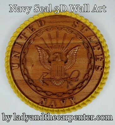 Military Seals 3D Patriotic Wall Art