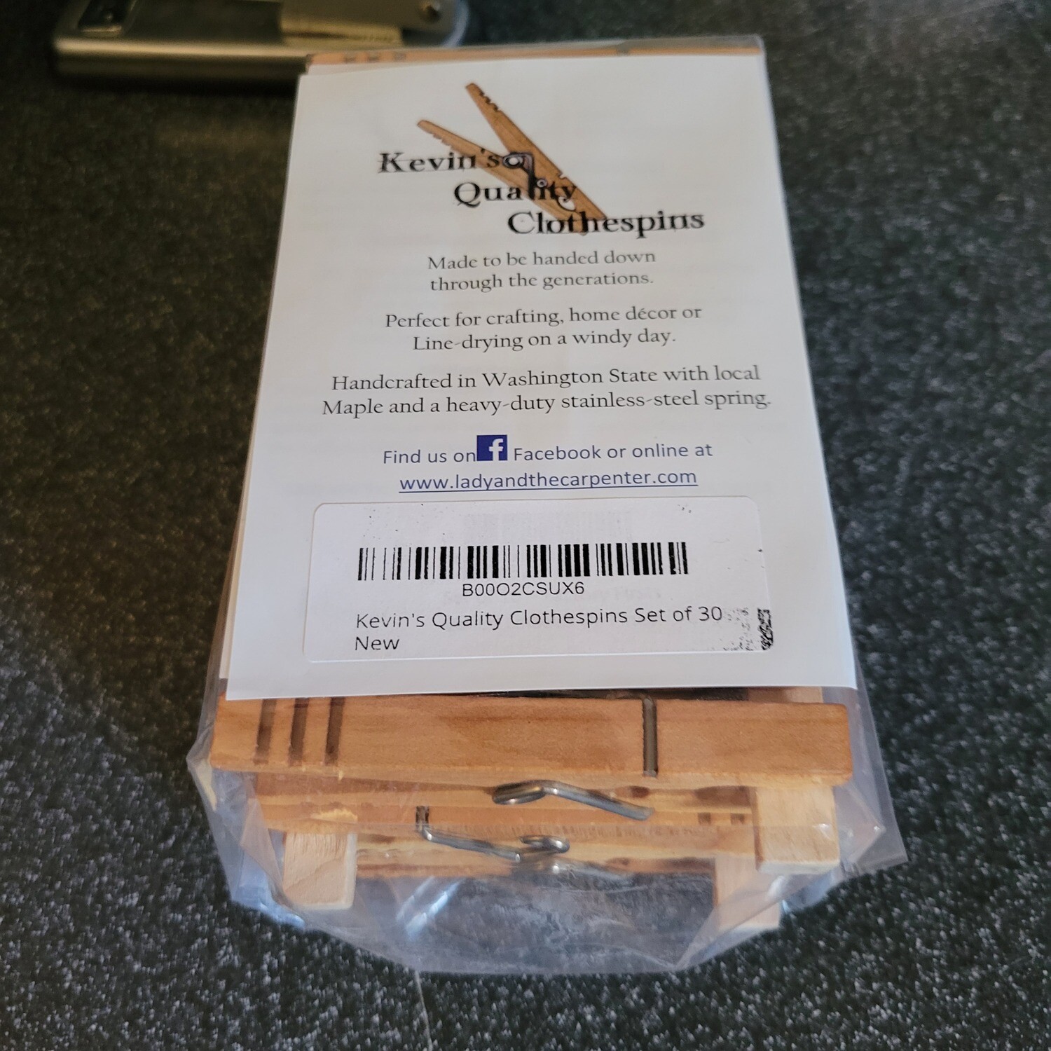 Kevin's Quality Clothespins™- Set of 30