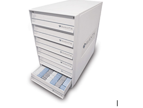 Avantik 6 Drawer Embedding Cassette/Block Storage Cabinet.
Replaces Tissue tek block storage file