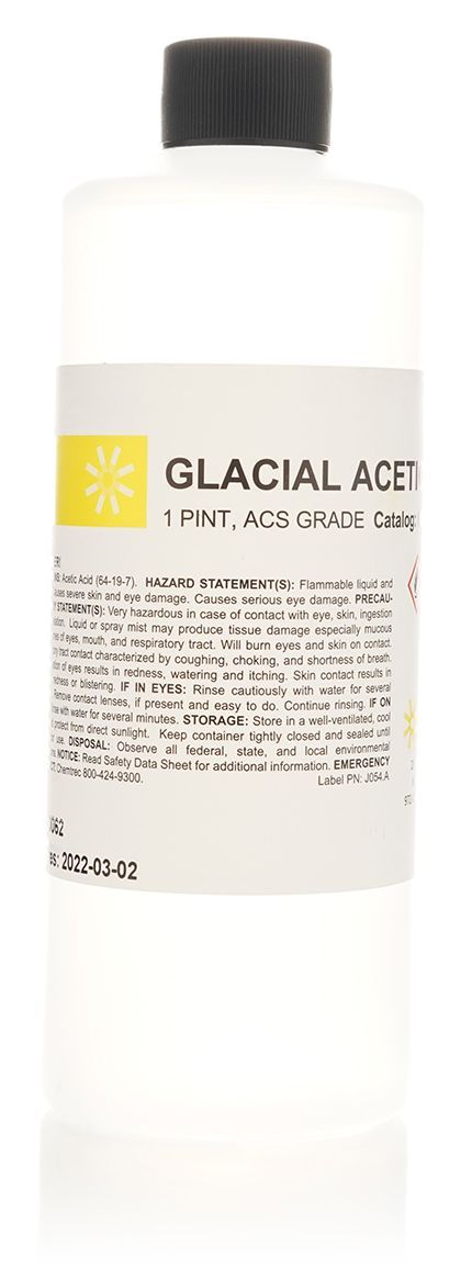 Glacial Acetic Acid, 16 oz