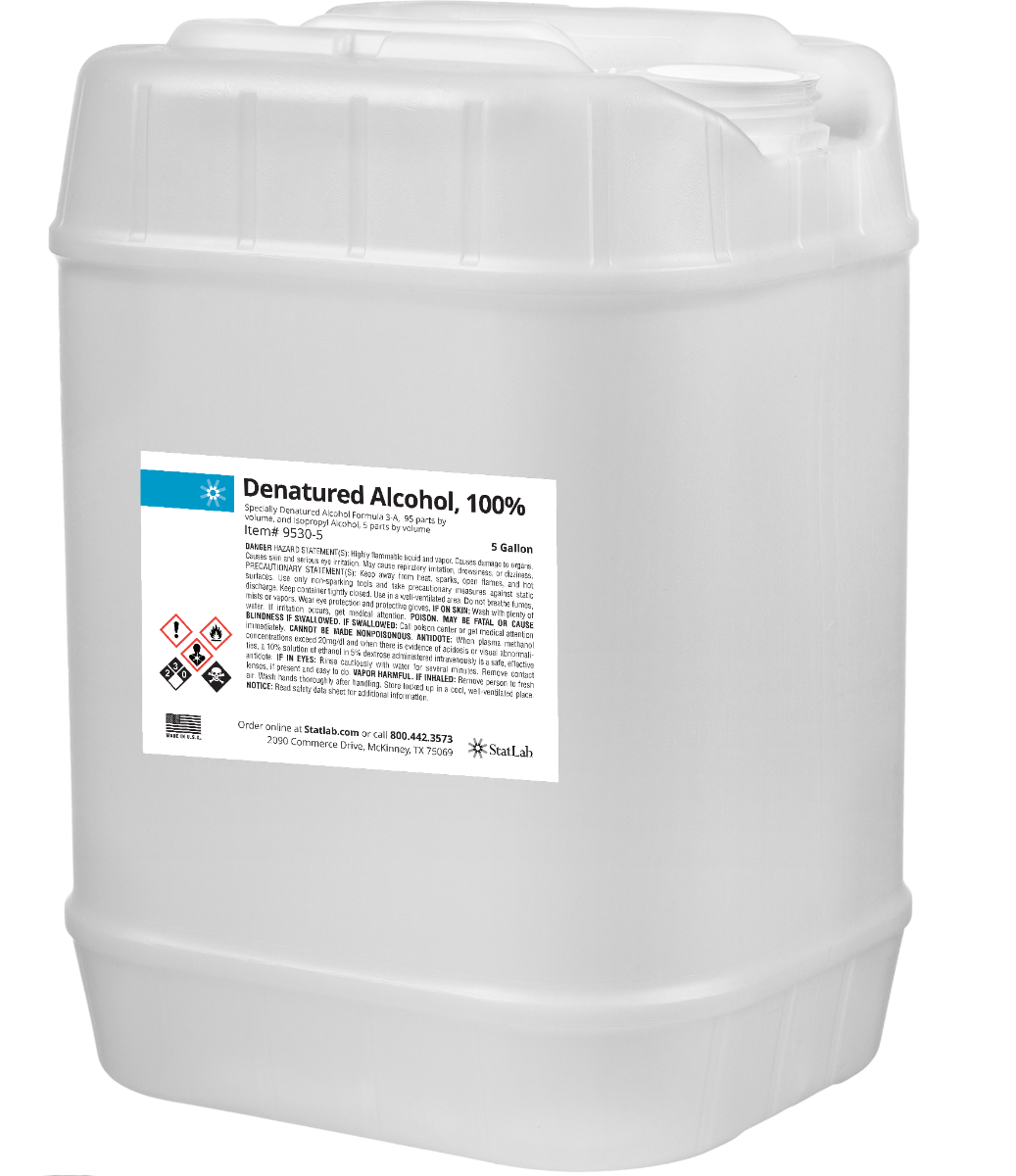 Denatured Alcohol 100%, 5 Gallon