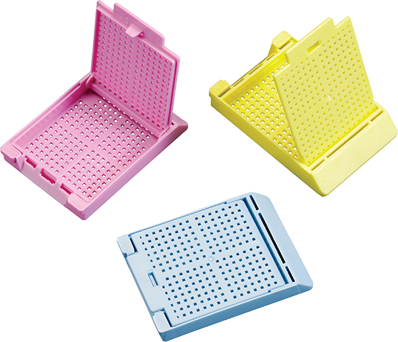 Slimsette™ Biopsy Cassettes (hinged lid, rear tab)
