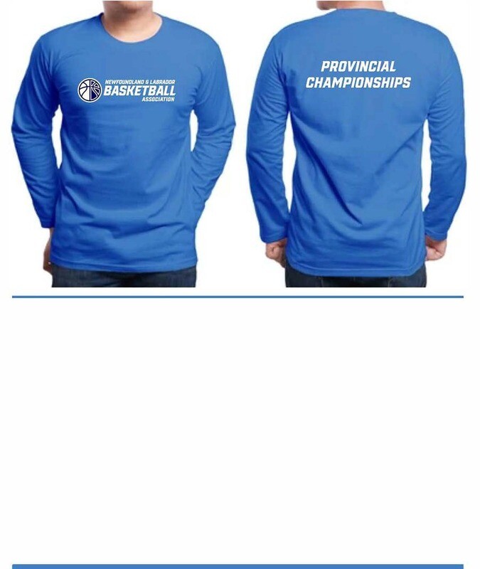 Royal Blue Past Provincial Tournament Shirts