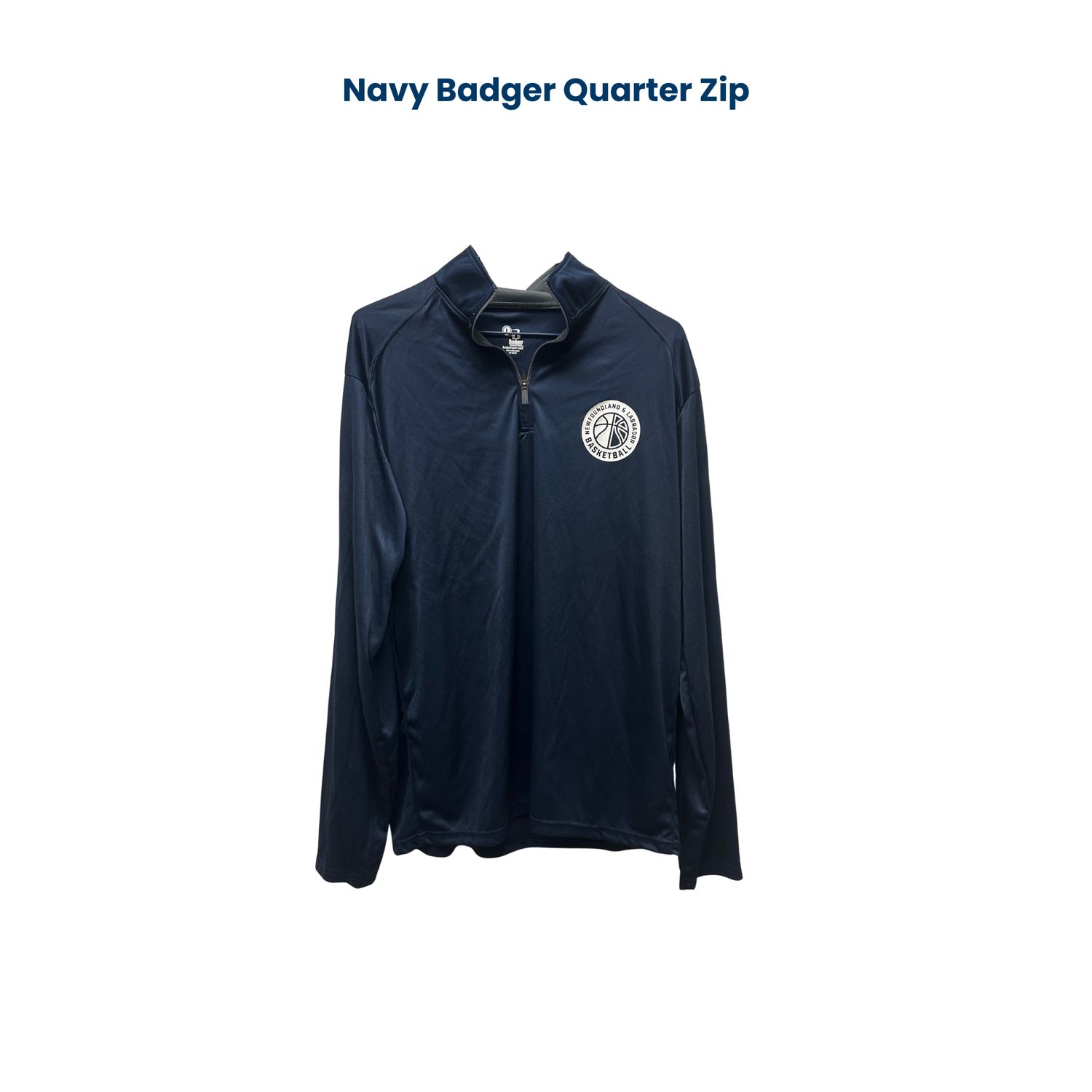 Navy Badger Quarter Zip
