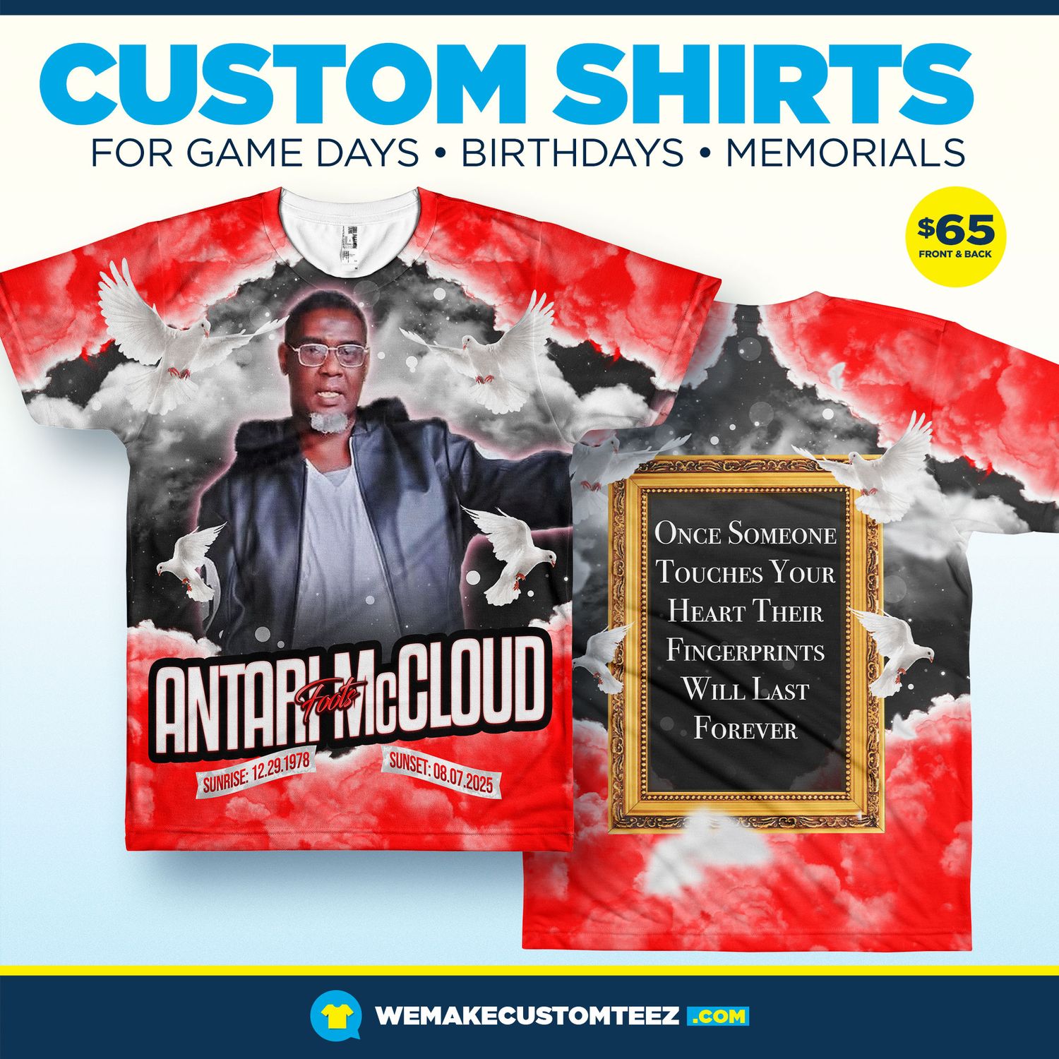 Antari McCloud 3D All-Over Shirt Antari McCloud 3D All-Over Shirt