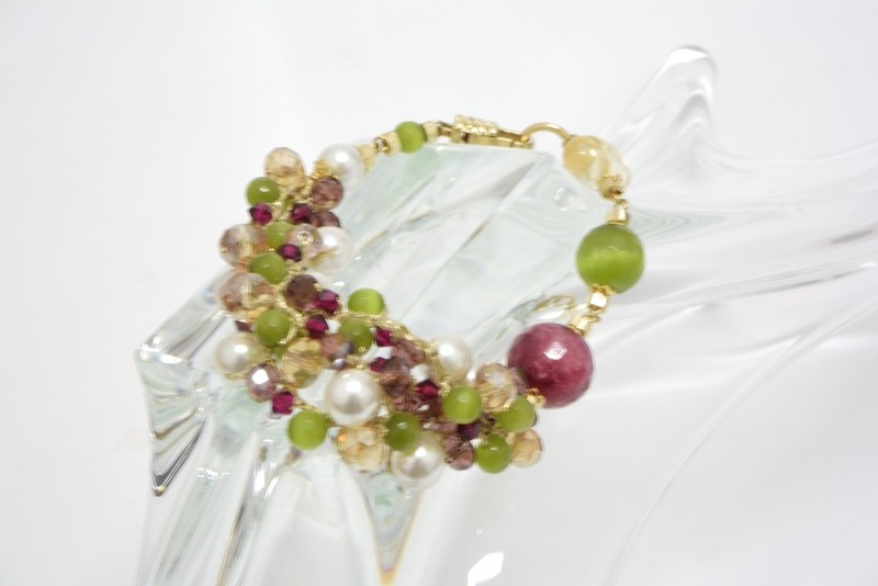 BRACCIALE UNCINETTO E AGATA