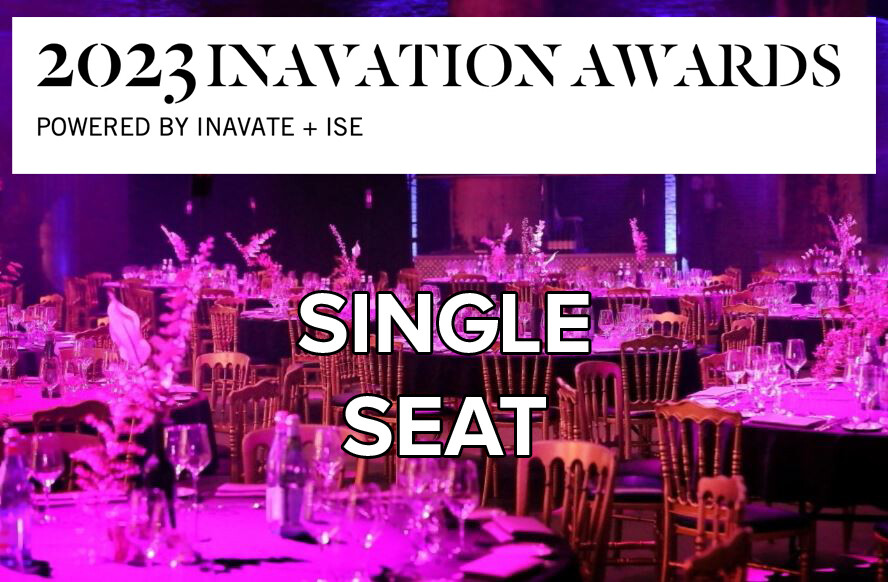 Inavation Awards 2023 (Early Bird Seat Rate £375 +VAT Where Applicable)