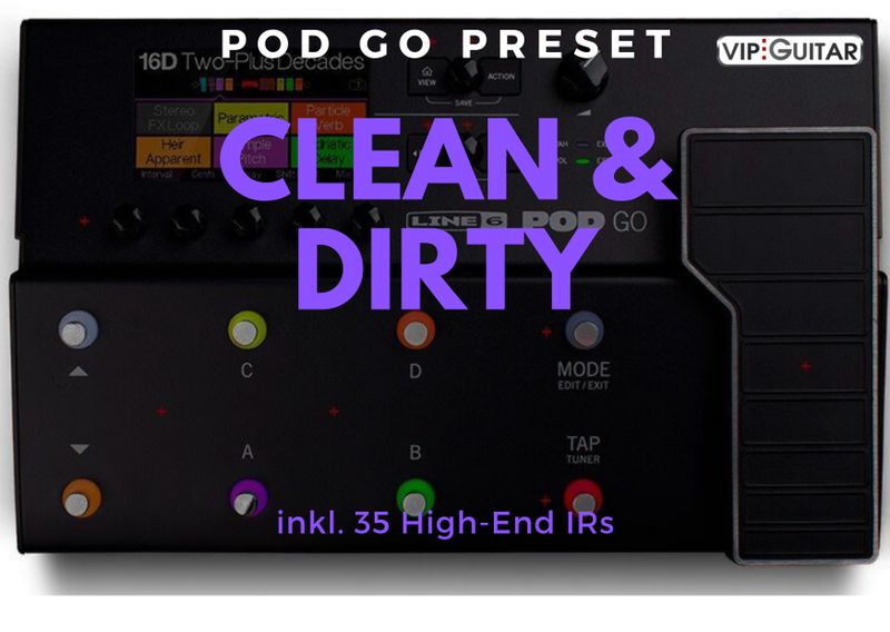 POD GO Preset - AC/DC - You Shook Me All Night Long