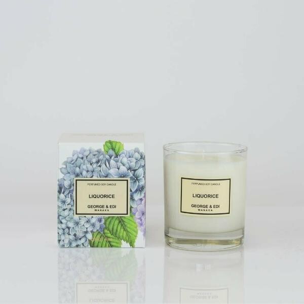 George and Edi Perfumed Soy Candle - Liquorice