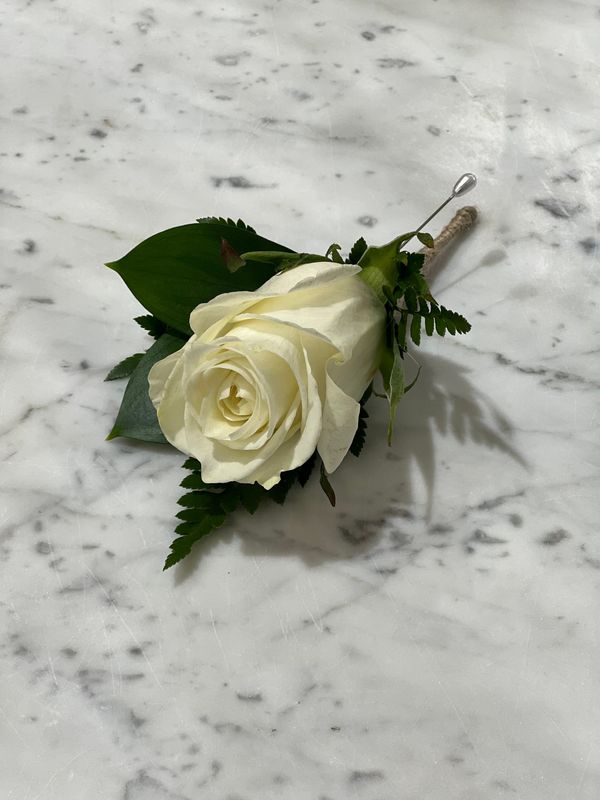 White Rose Buttonhole