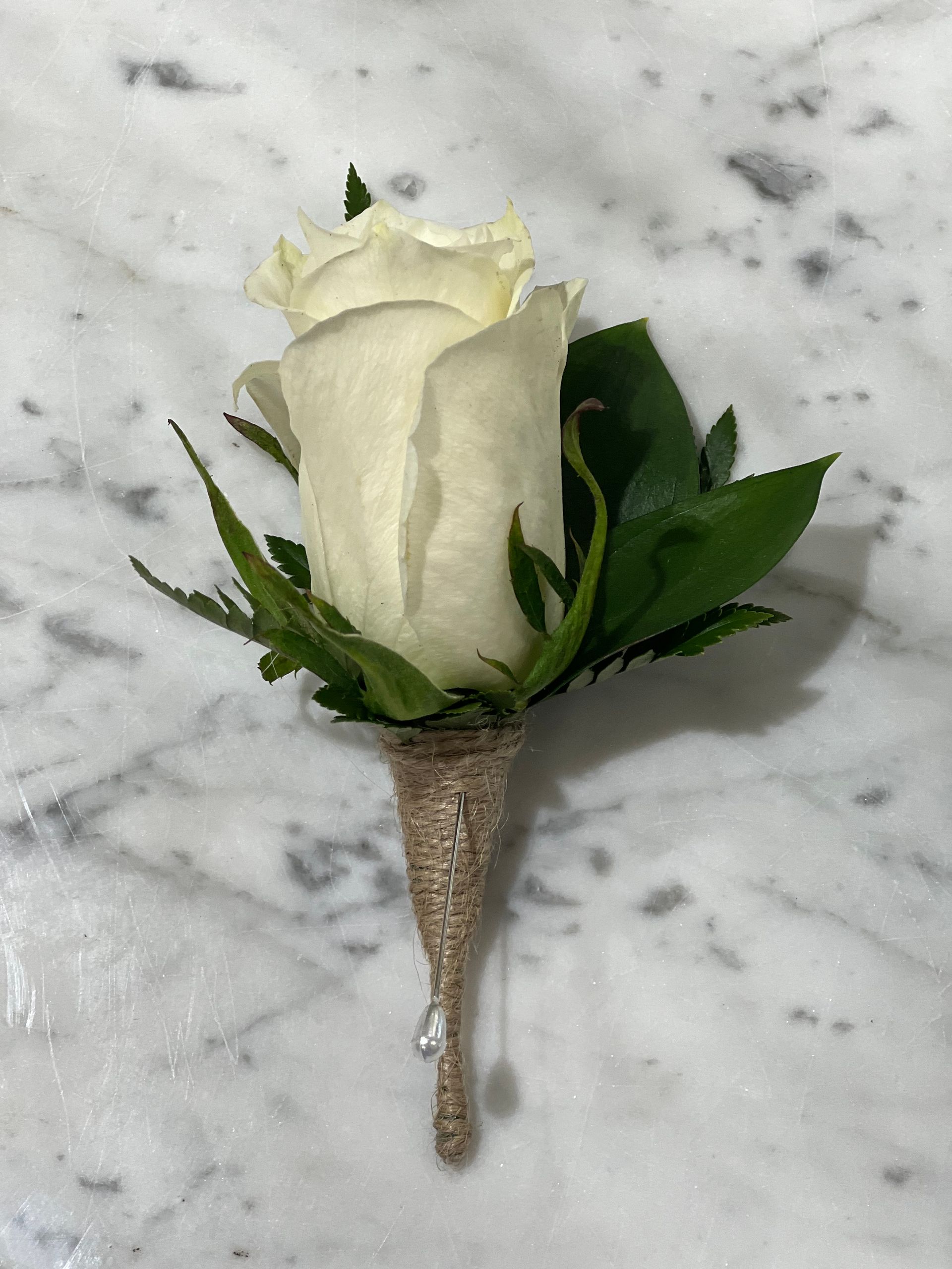 White Rose Buttonhole