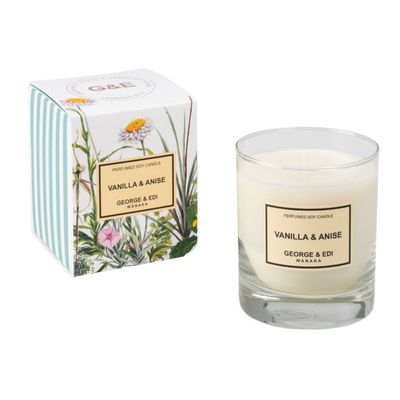 George and Edi Perfumed Soy Candle - Vanilla & Anise