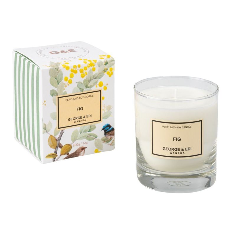 George and Edi Perfumed Soy Candle - Fig