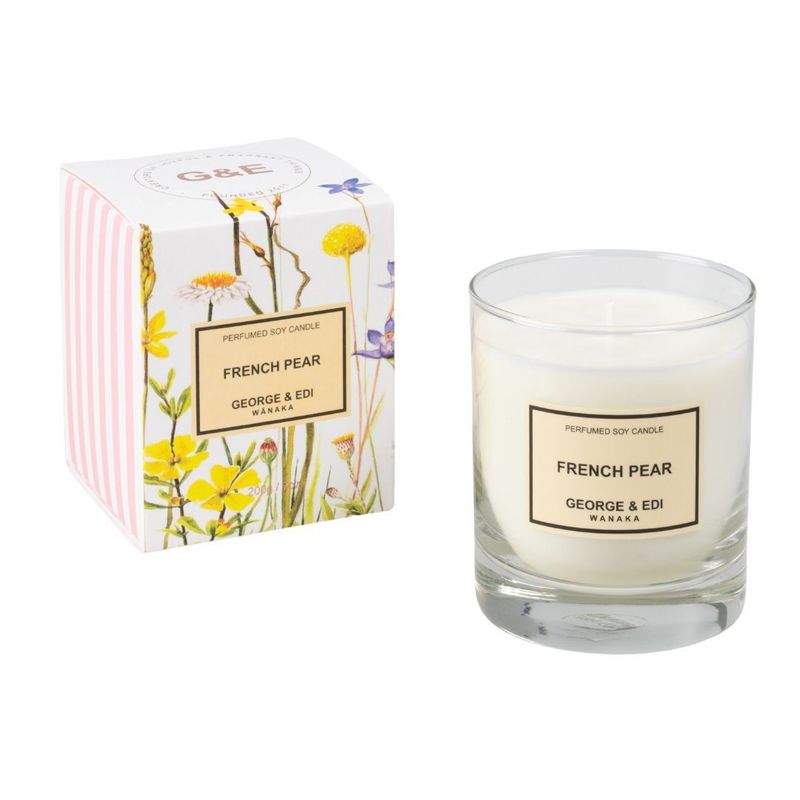 George and Edi Perfumed Soy Candle - French Pear