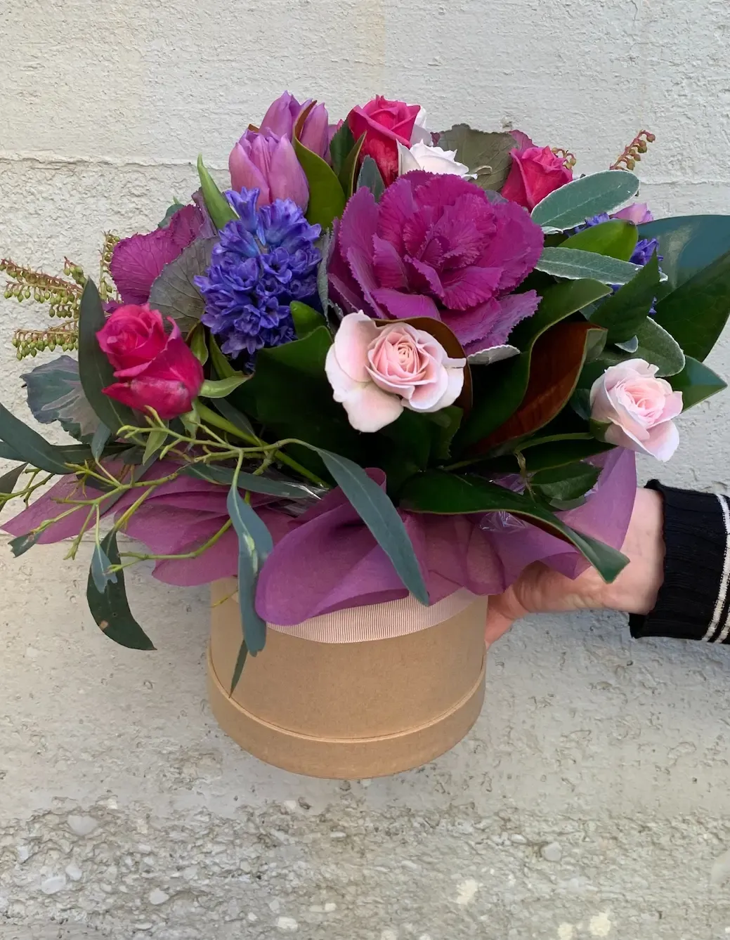 Posy in a Hatbox