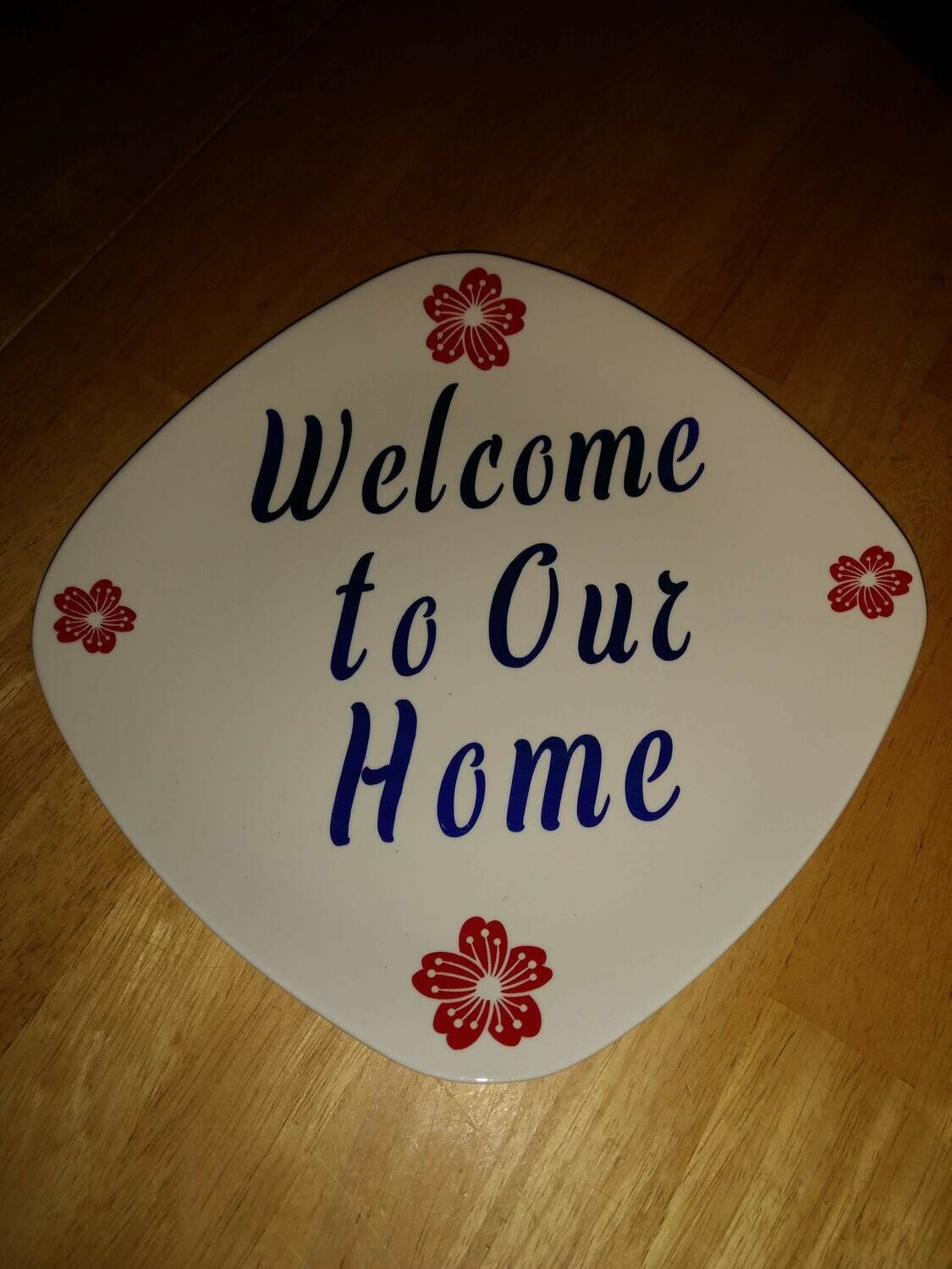10 inch Welcome to our home plate
