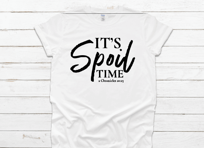 It&#39;s Spoil Time Tee (White/Black)