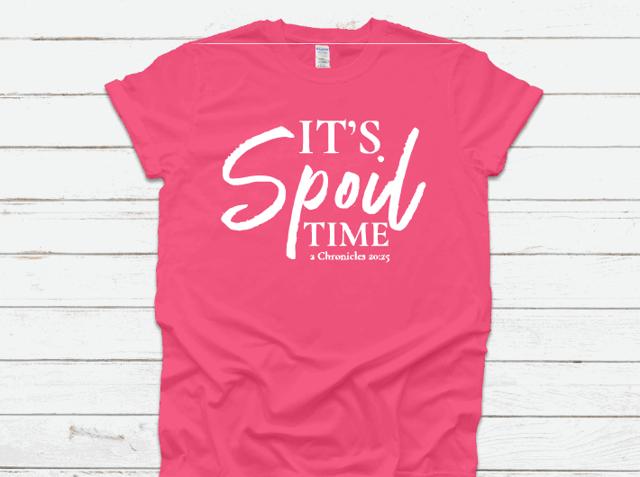 It&#39;s Spoil Time Tee (Pink/White)