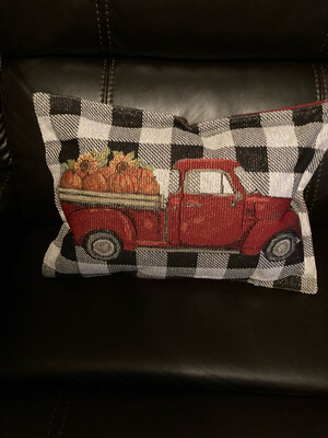 Red Truck Pillow