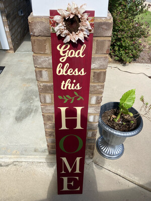 God Bless This Home Porch Sign