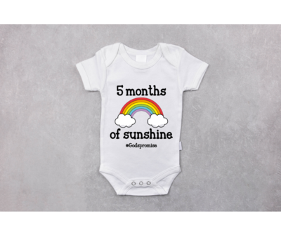 Hello World 5 Month Onesie