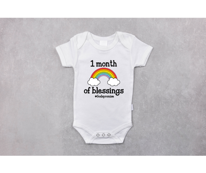 Hello World 1 Month Onesie