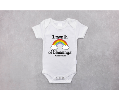 Hello World 1 Month Onesie