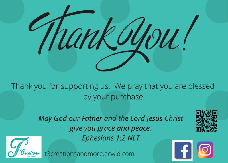Thank You Card Inserts