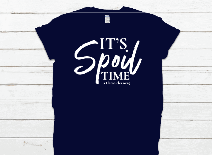 It&#39;s Spoil Time Tee (Navy/White)