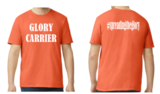 Glory Carrier White Tee, Color: Orange