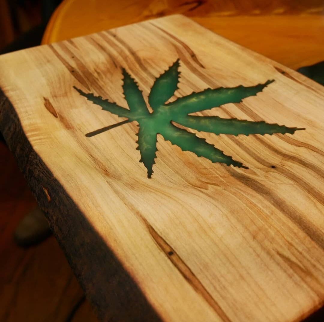 GREEN HAZE AMBROSIA MAPLE ROLLING TRAY