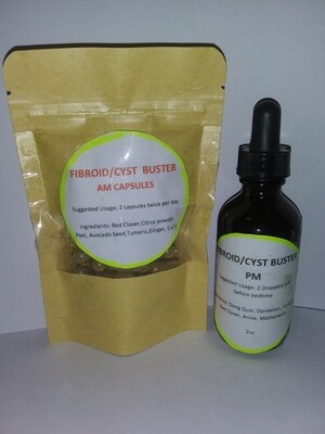 Fibroid Buster Tincture Kit
AM/PM Supplement/ Tincture Combo