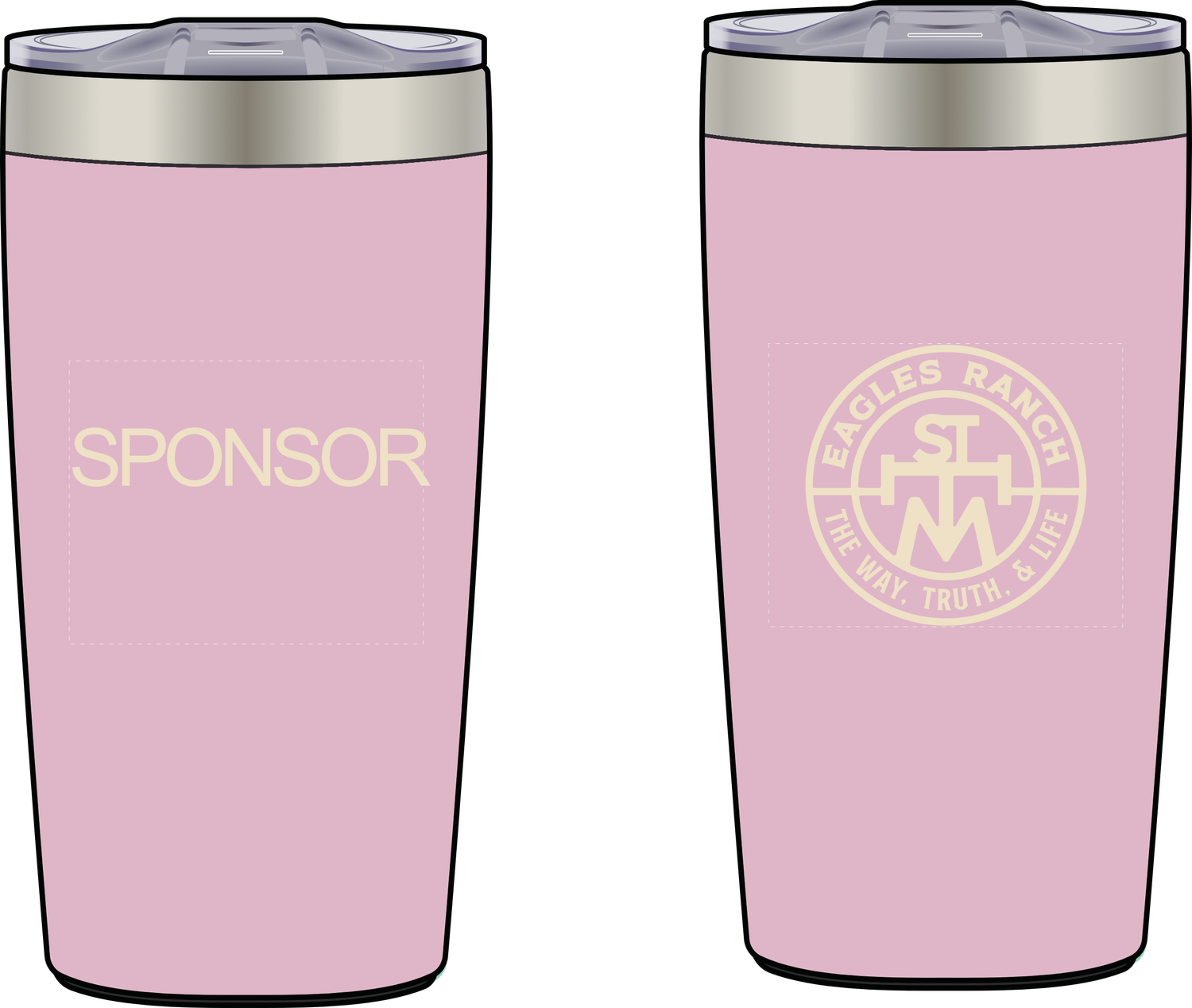 Tumbler - 20 oz Pink