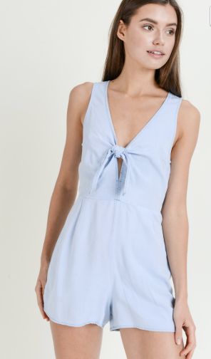 Chambray Romper