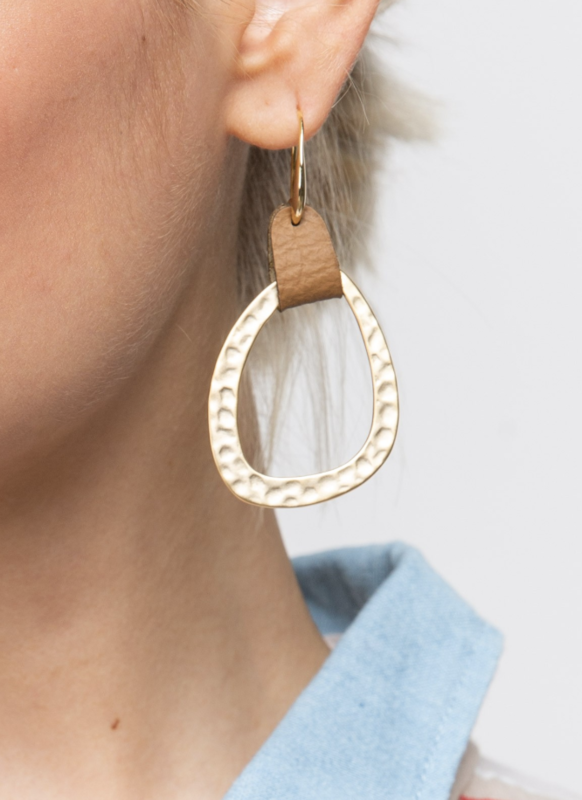 Leather Loop Earing