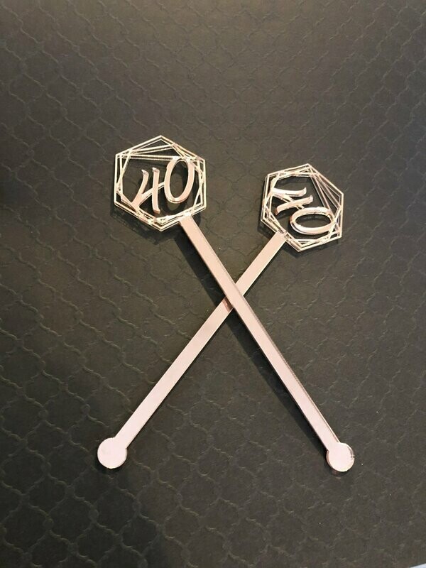 Mirror Acrylic Drink Stirrers