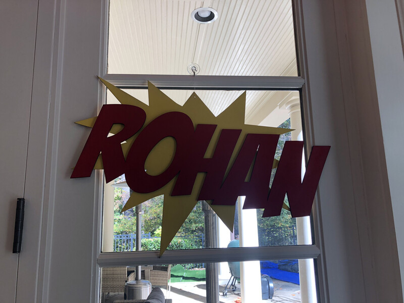 SUPERHERO NAME SIGNS