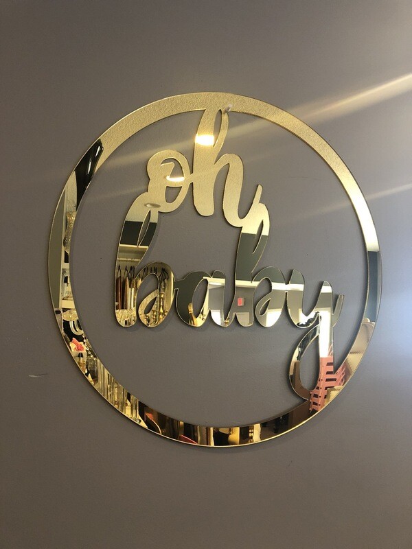 Oh Baby Backdrop Sign